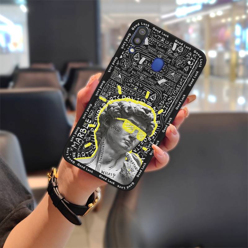 Прочный чехол с полной защитой для Samsung Galaxy M20/SM-M205FD, модный дизайн, мультяшная милая задняя крышка, ТПУ силикон