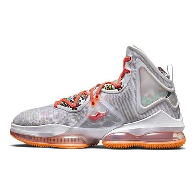 Мужские кроссовки LeBron 19 Fast Food Grey Grey-Fog Total-Orange DC9339-001
