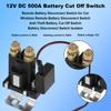 Remote Battery Disconnect Switch Relay 12V Car Anti-leakage DC 500A Cut Off Switch Anti-Theft   2 Control Wireless Isolator