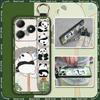 Panda Ring Phone Case For Realme C63 4G/C61 4G Back Cover Cute Anti-dust Dirt-resistant Protective Wrist Strap Durable
