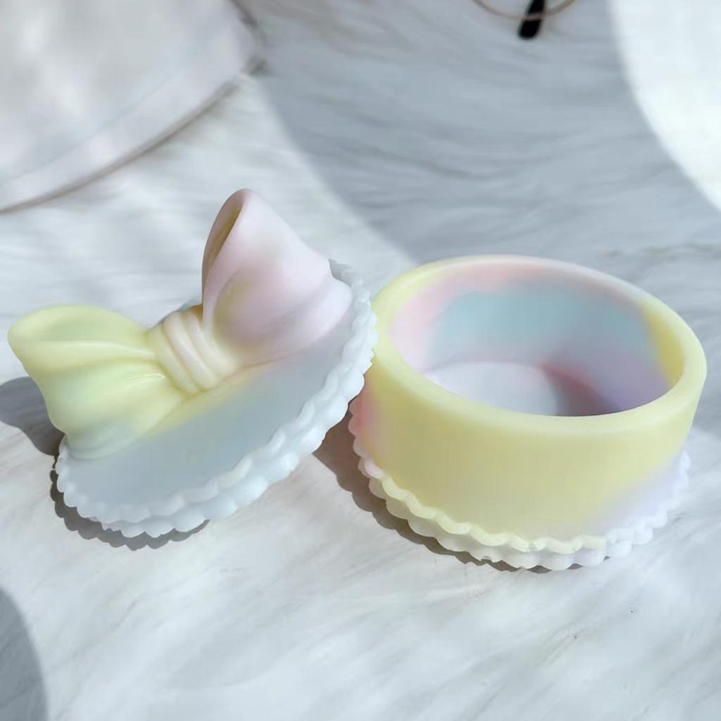 Форма для хранения баночек с бантом, органайзер для ювелирных изделий, силиконовая форма, коробка для хранения бетонной штукатурки, формы для организации энтузиастов