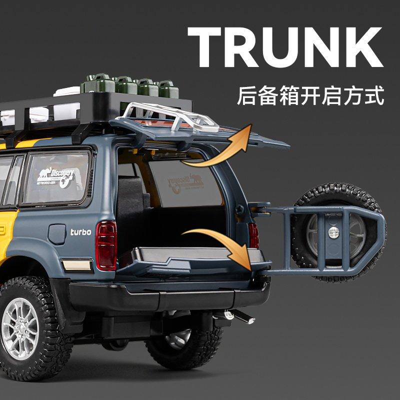 1:24 Toyota Land Cruiser LC80 FJ LC250 Tacoma Tundra Внедорожник SUV Металлический Литой Модель Автомобиля Домашние Модные Украшения Коллекция