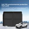 LUCKEASY Left Drive for Toyota Yaris Cross 2022 -2026 TPE Car Floor Mats Trunk Pad  Backrest Liner Interior Accessories Black