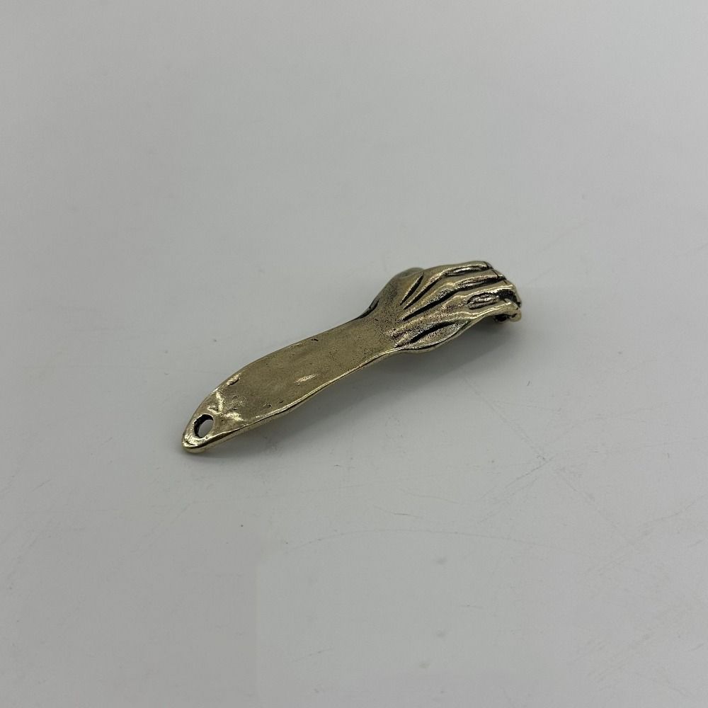 Retro Brass Hand Arm Keychains Waist Hangings Helping Hand Keyring  Desktop trinkets