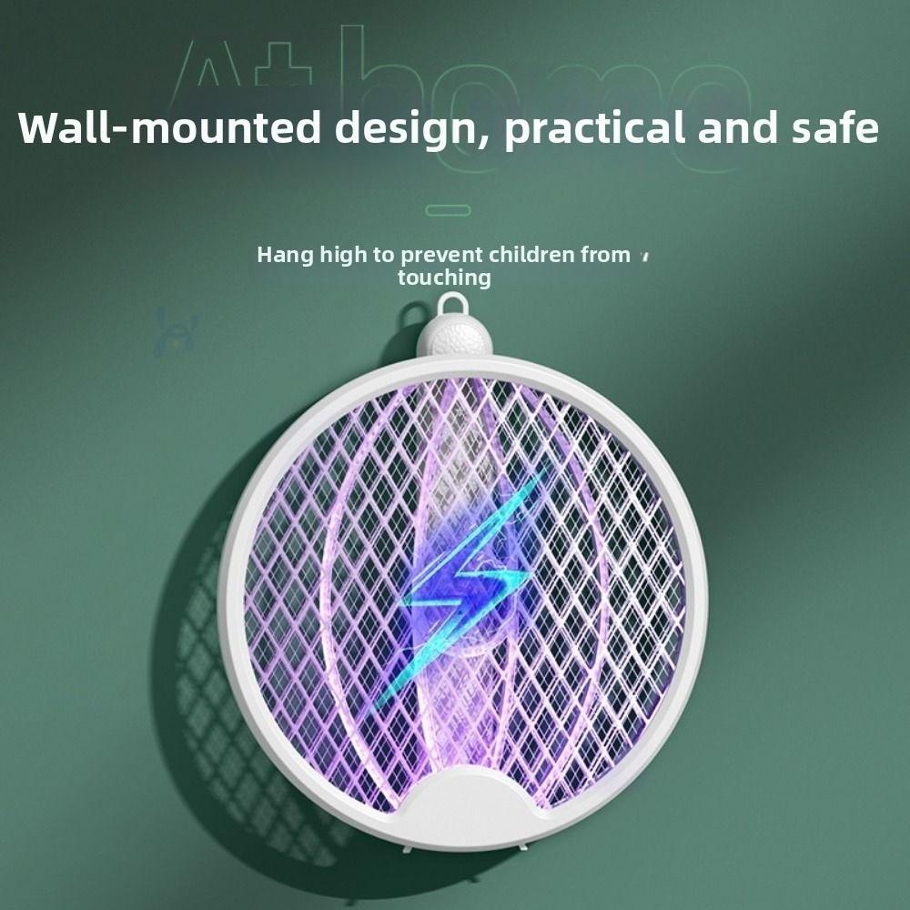 Foldable Electric Mosquito Swatter USB Rechargeable Mosquito Killer Lamp Indoor Use