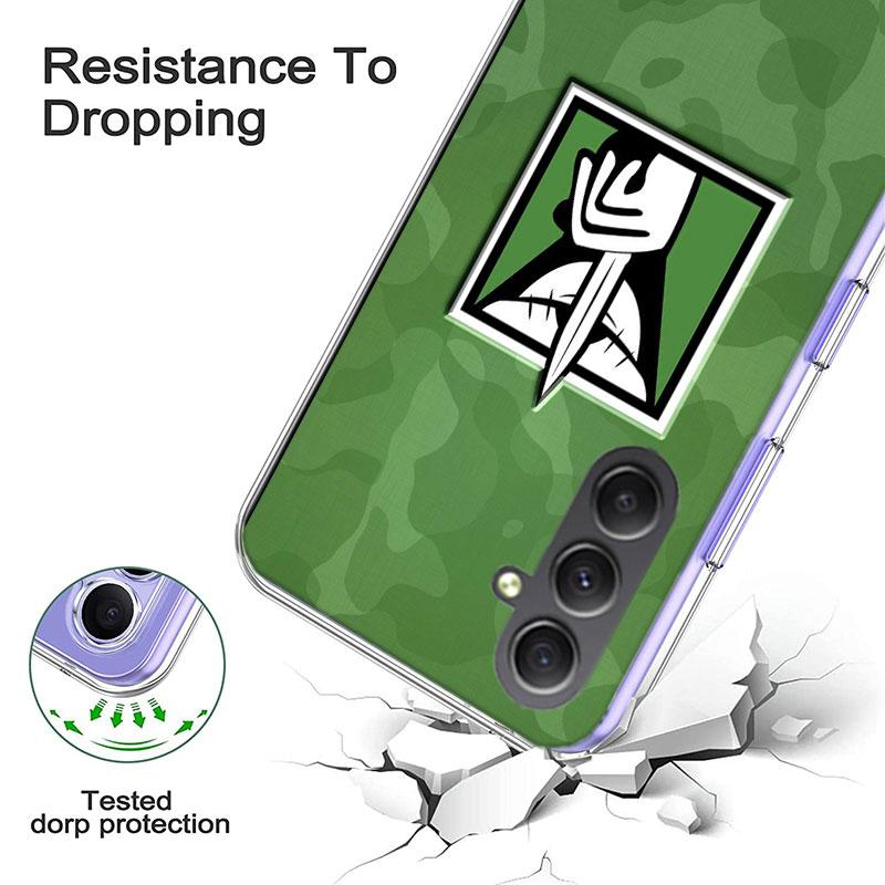 Игровой чехол для телефона Rainbow S-Six S-Siege для Samsung A17 A37 A57 A07 A16 A26 A36 A56 A06 A02S A12 A22 A32 A52S A04S A14 A24 A34 A54