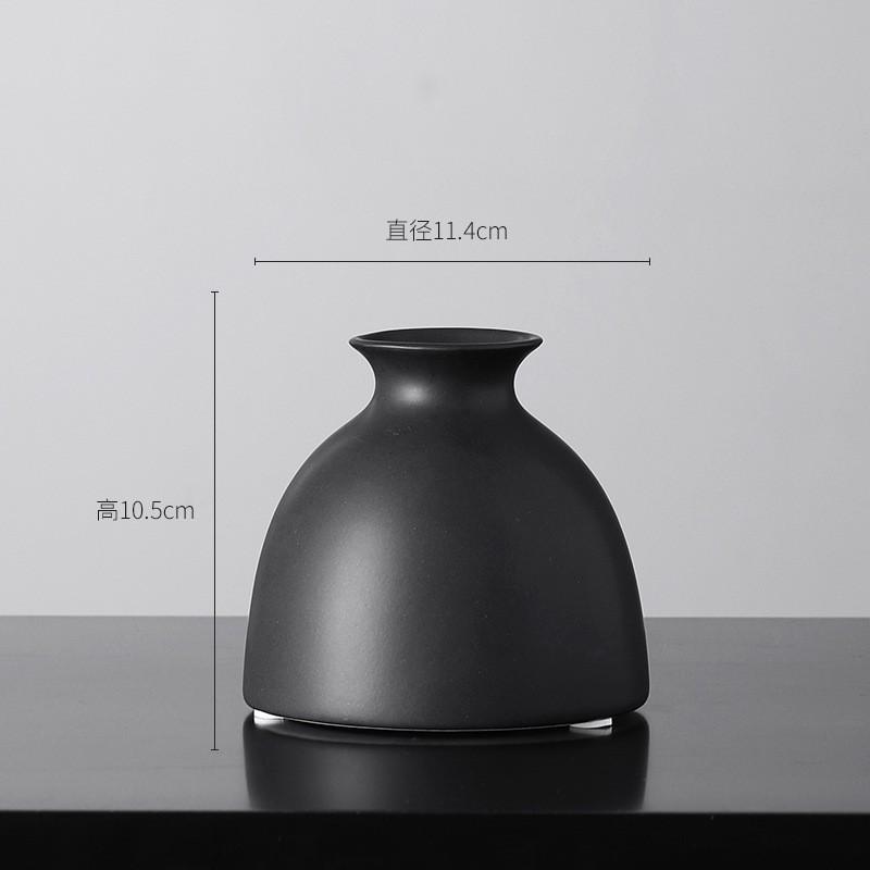 Minimalist Ceramic Vase Dried Flowers Handmade Zen Style Decor Living Room Nordic Home Accent