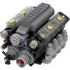 Набор кубиков для сборки двигателя V8 с коробкой передач, 568 деталей, DIY-набор функций двигателя, динамическая модель двигателя, которая работает