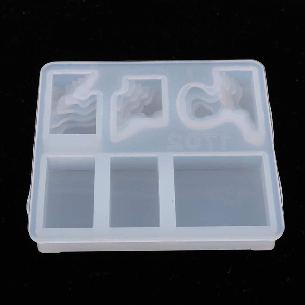 Island Mold Silicone Ornament Moulds Jewelry Pendant Making Candle Crafts