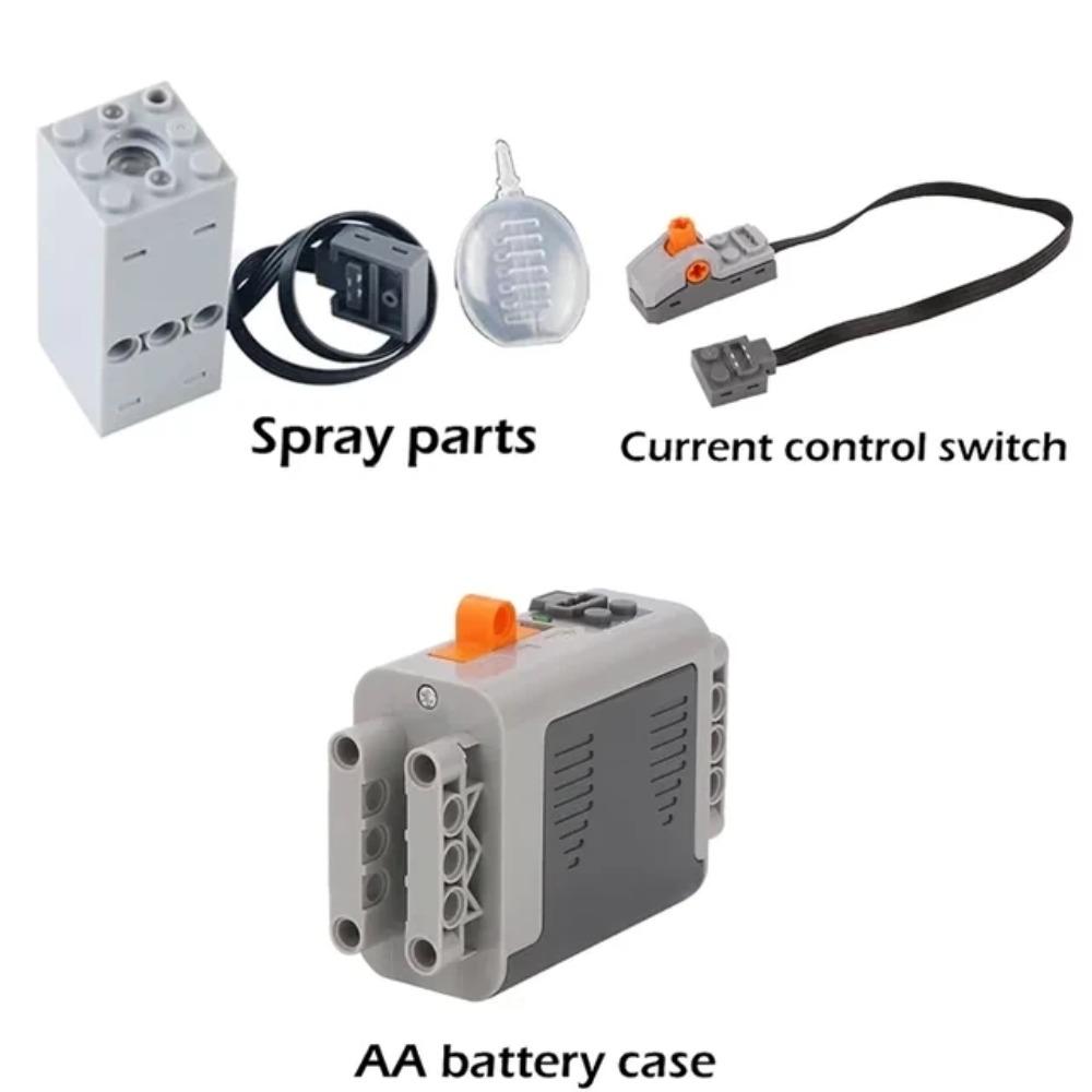Конструктор DIY Технический Мотор Распылитель Электрический Выхлоп Модифицированный Мотор Для Высокотехнологичного Поезда Автомобиля Детали Совместимые с Legoed