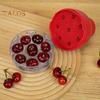 Устройство для удаления косточек Cherry Corer с 8 отверстиями, быстросъемное безопасное устройство защиты от брызг Cherry Stoner для кухни, инструмент для удаления сердцевины с несколькими вишнями для десертов с вареньем