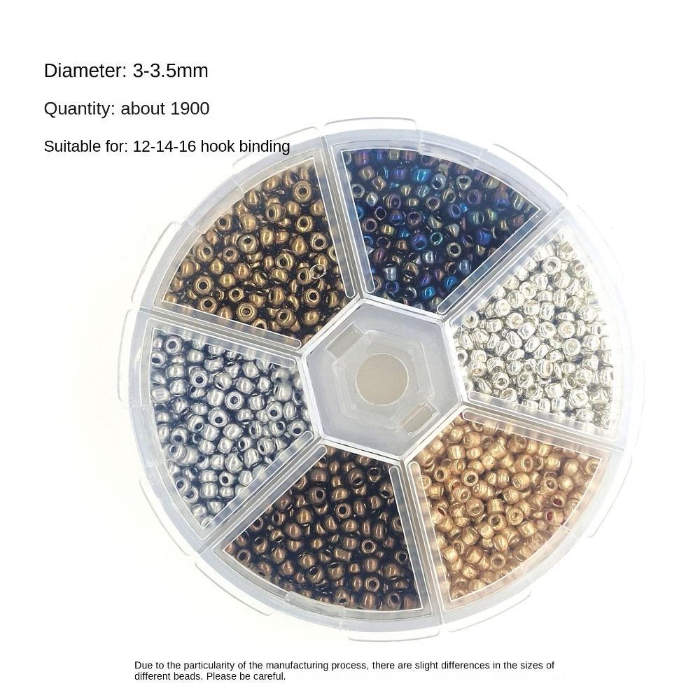 2.0mm/3mm/3.5mm Fly Fishing Bait Variety Of Sizes Slotted Bead Fly Tying Head Bead Fishing Tools