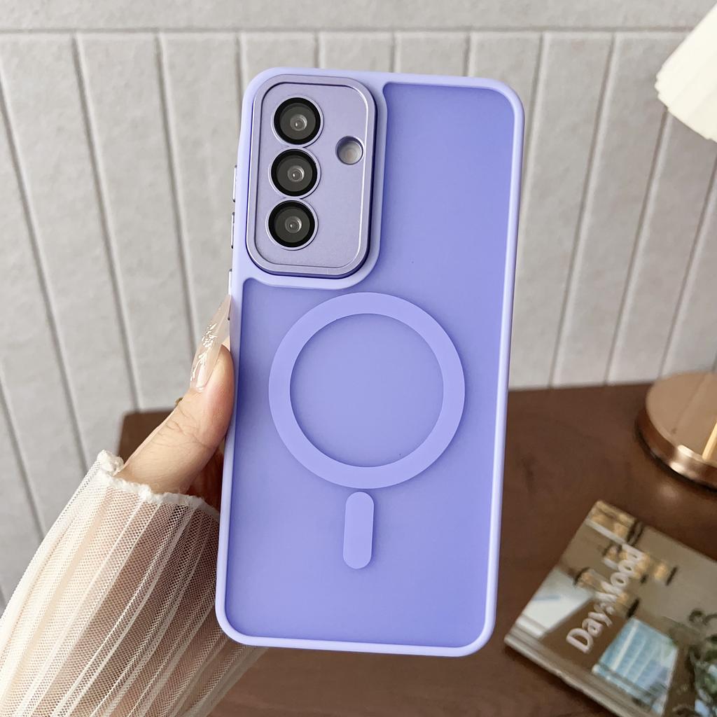Magsafe Magnetic Wireless Charge Case For Samsung Galaxy S25 Ultra S24 FE S23 S22 Plus A56 A36 A26 A55 Matte Hard Armor Cover