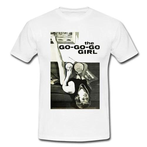 Mens Cotton Retro T-shirt Tops Tees Unisex Beatnik Bongos 60s Beat Generation The Go Go Girl 50s