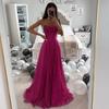Bridal Wedding Dress Prom Party Evening Dress Backless Spaghetti Strap Sequin Sleeveless A-line Floor Length Ball Gown Pleated Low-cut Cocktail Dress