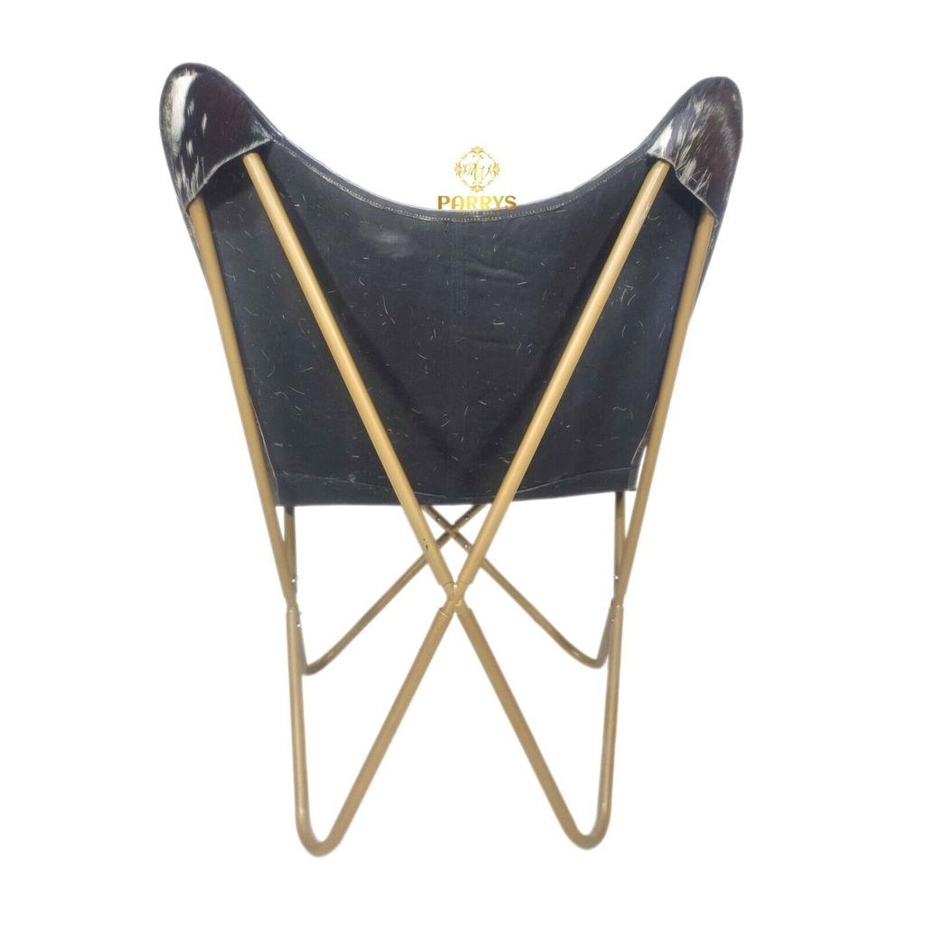 Стул Butterfly — Стул для дома и гостиной — Кожаное кресло из козьего волоса