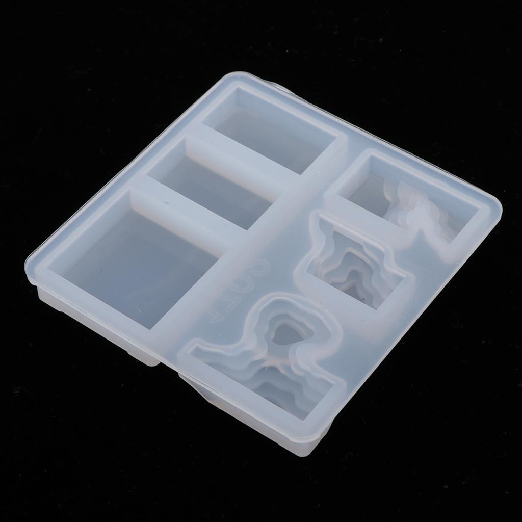 Island Mold Silicone Ornament Moulds Jewelry Pendant Making Candle Crafts