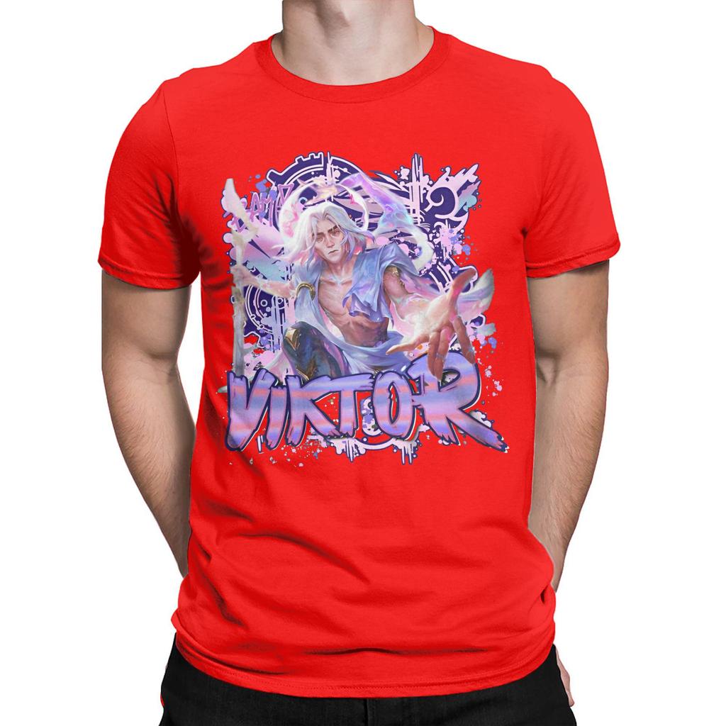 Men Women Graphic Arcane Viktor Arcane Game T Shirt Tee Pure Cotton T-shirts Clothes