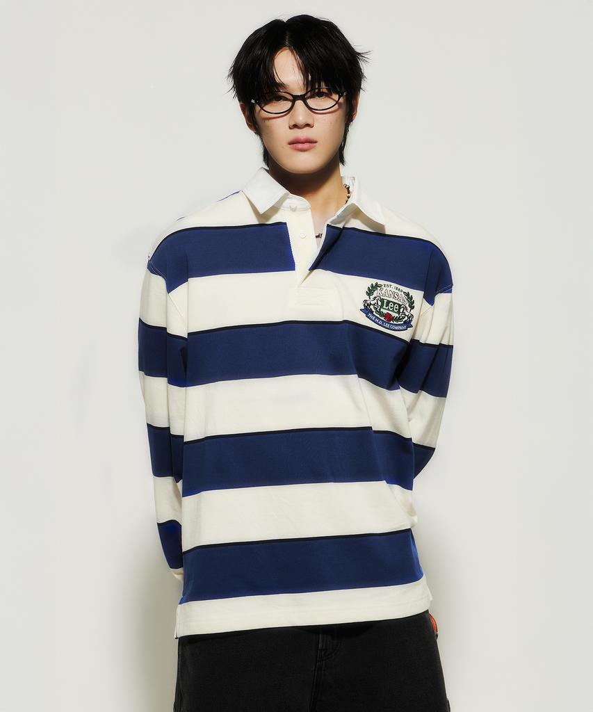 LEE Rugby Long Sleeve T-Shirt Navy
