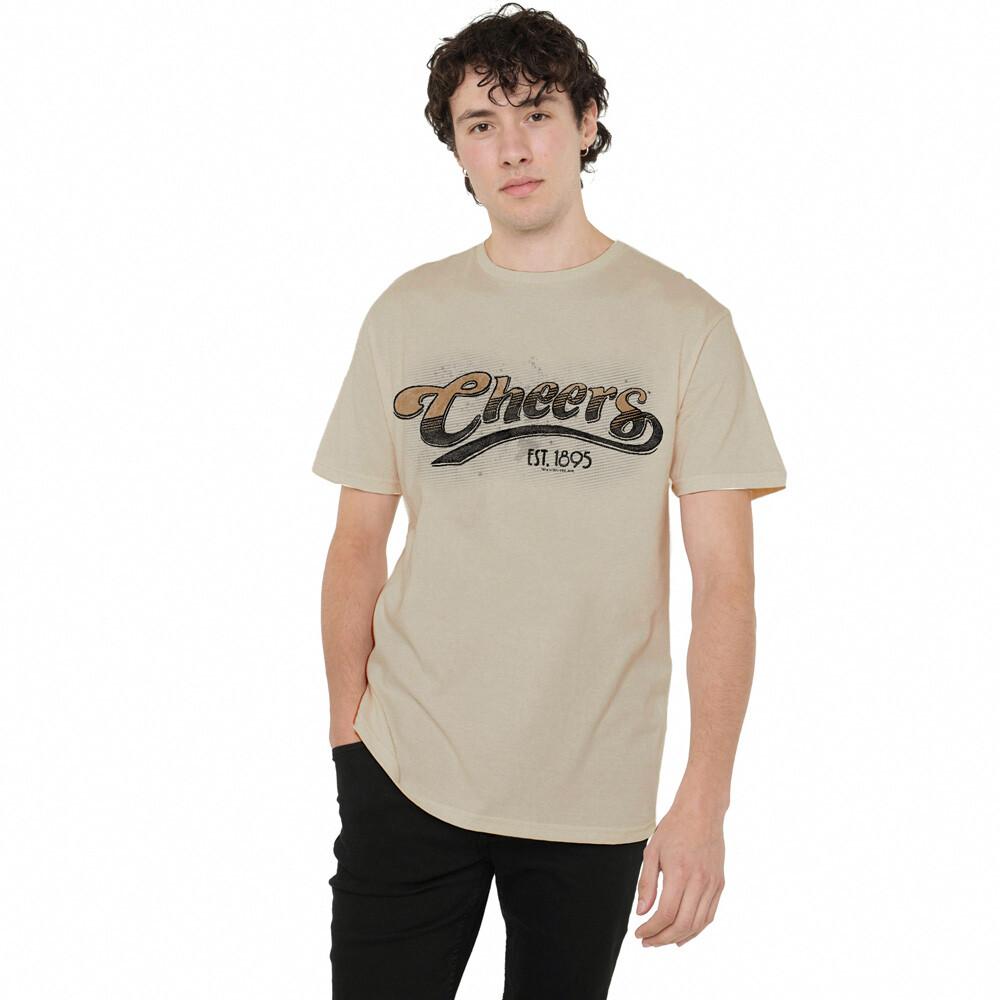 Cheers Watercolor Logo T-Shirt S-2XL, Sand Unisex T-Shirt