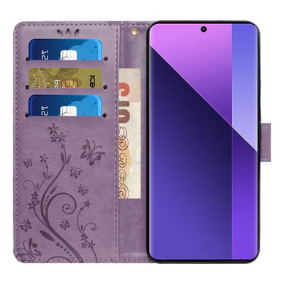 Для Honor Magic6 Lite 5G/X50 5G/X9b 5G Чехол-кошелек Кожаный откидной чехол для телефона с бабочкой
