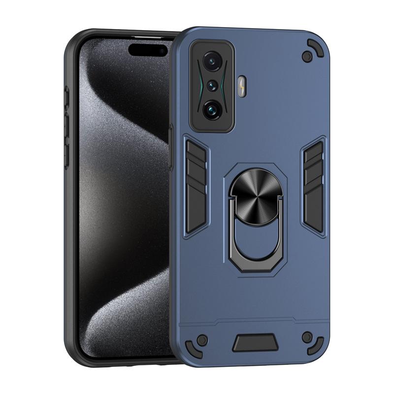 Броня Чехол для Xiaomi Poco F4 GT Чехол Poko Little F4 GT F4GT PocoF4GT Крышка Защита Объектива Металлическое Кольцо Подставка Держатель Coque Fundas