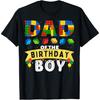 Dad of the Birthday Boy Building Blocks Master Builder T-Shirt