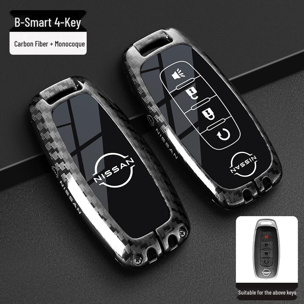 Чехол для ключей Nissan: Подходит для новых моделей Sylphy, Teana, Tiida, Qashqai, X-Trail, Bluebird, В комплекте брелок для мужчин