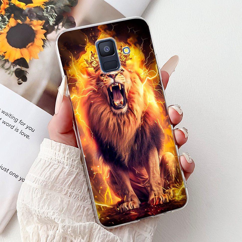 Чехол для Samsung Galaxy A6 2018 Роскошный Расписной Чехол Мягкий Силиконовый Чехол для Телефона Для Samsung A 6 A6 GalaxyA6 2018 Задняя Крышка Coque