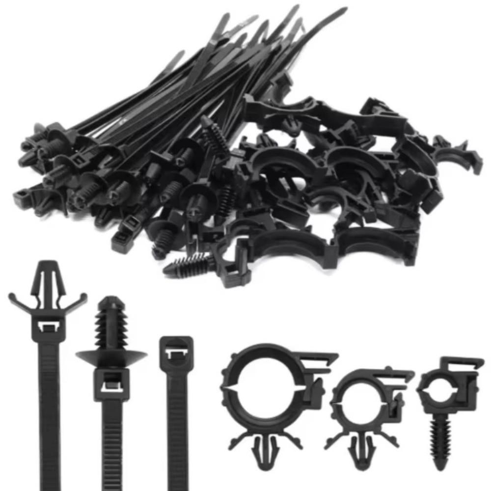 Push Mount Car Wire Routing Clips 45Pcs Universal Car Cable Clips  Car Wire Routing