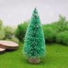 Yousheng 8Pcs Christmas Tree Ornaments Artificial Snowy Pine Tree Figurines Miniature Xmas Tree Statues for Home Table Desk Office Decoration
