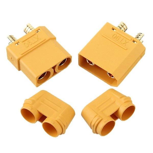 Xt90H Connector Plug + Socket With Cable Cover