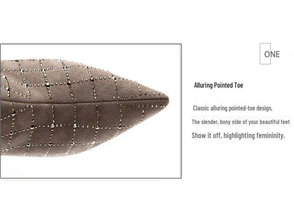 Women's Autumn/Winter Rhinestone Stiletto Ankle Boots with Zipper