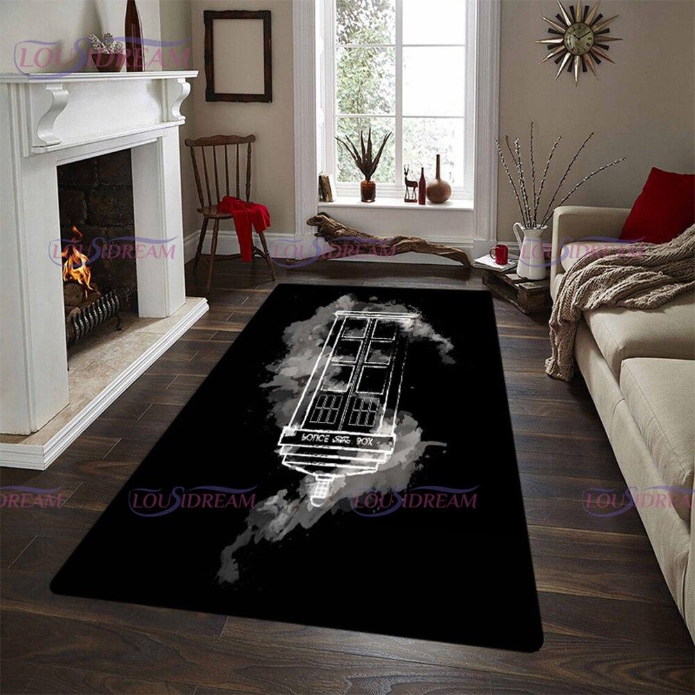Тайный доктор. Коврик из серии «Доктор ТВ» для спальни, 3D ТАРДИС с принтом, большой ковер для зала, напольный ковер для гостиной, ковер для комнаты, декор