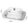 Stainless Steel Butter Dish with Lid Fruit Salad Biscuit Serving Tray Butter Storage Containers Cheese Plate Kitchen Dinnerware