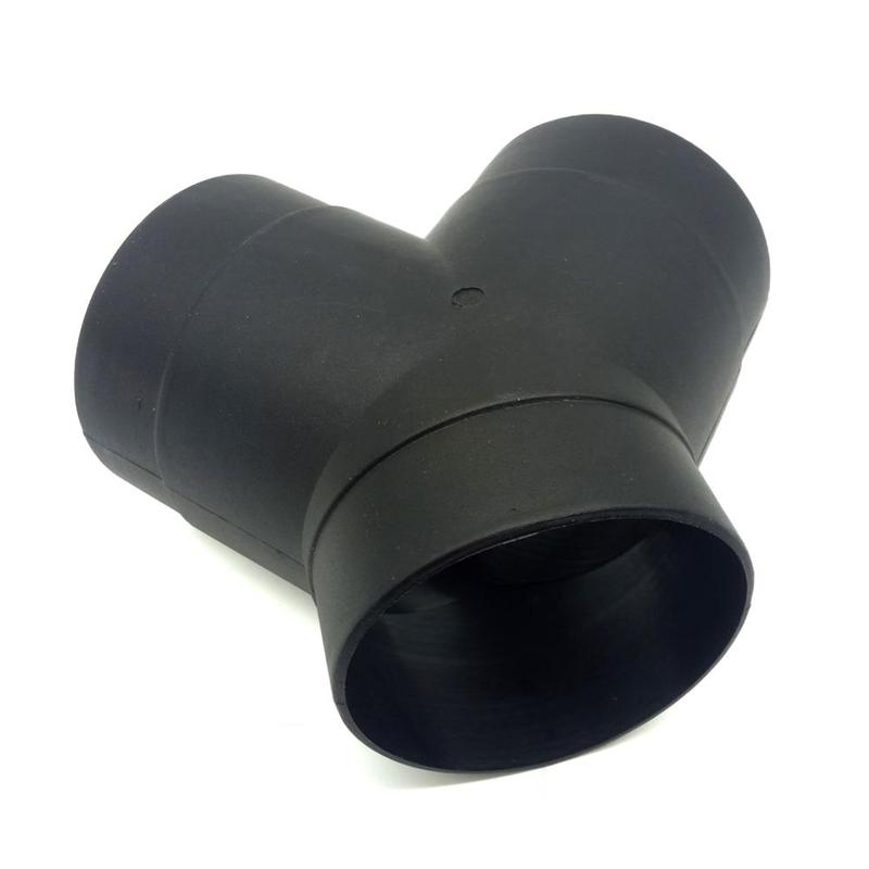 75mm Air Vent Ducting Y Piece Elbow Pipe Outlet Exhaust Connector For Eberspaecher Air For Diesel Parking Heater