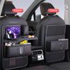 Со складным столиком, органайзер для хранения на спинку сиденья, защита от пинков, аксессуары для интерьера автомобиля