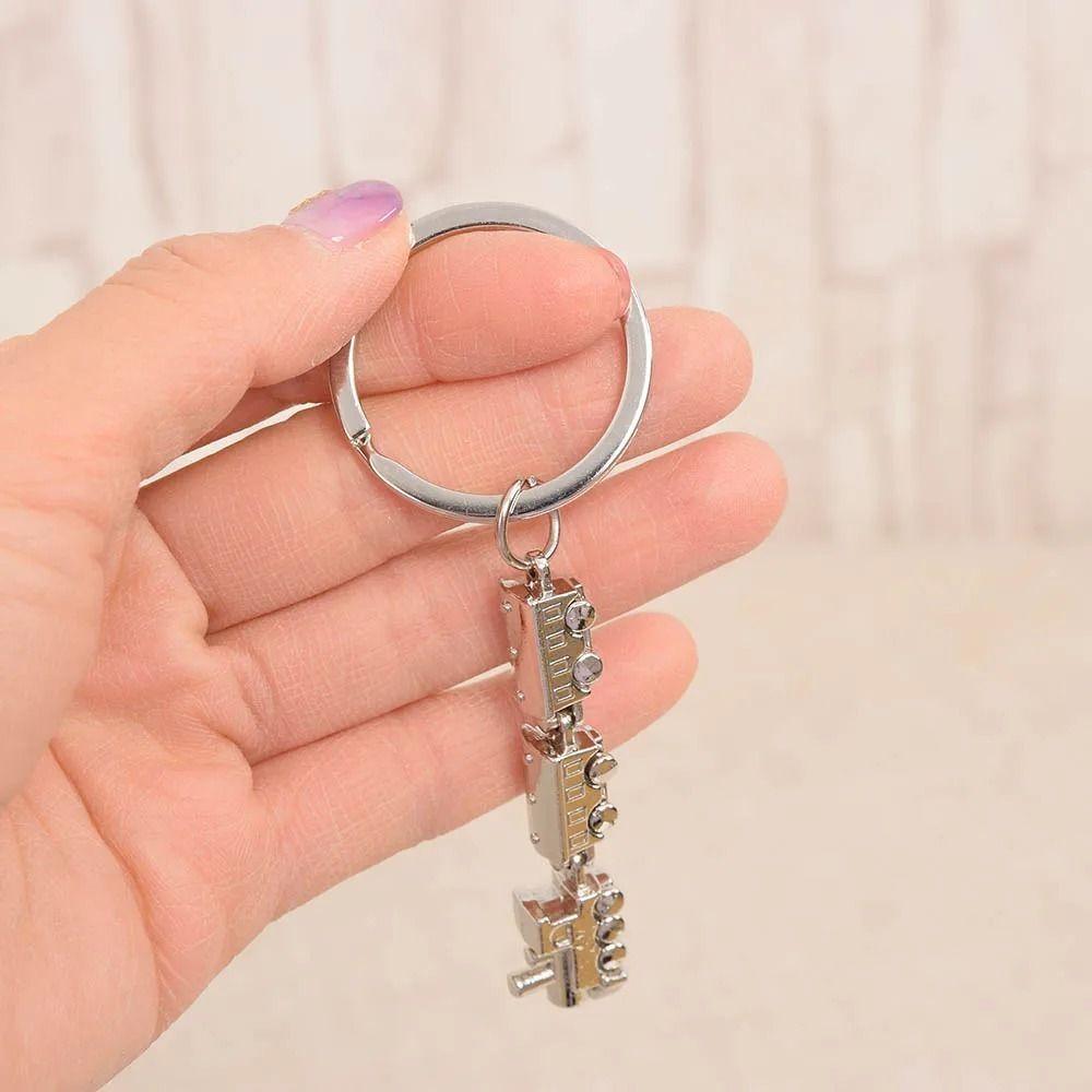 Metal Movable Joint Train Keyring Movable Joint Train Model Keychain Girls