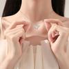 Ожерелье Love God Cupid для женщин в летнем нишевом дизайне Sense, цветной циркон, крылья ангела Love, цепочка на ключицу, милый и классный стиль