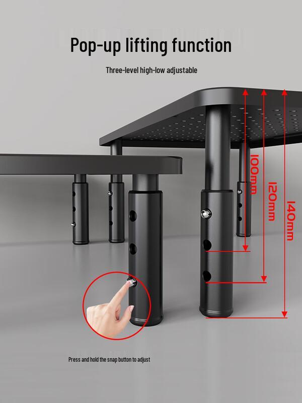 Подставка-поднятие для компьютерного монитора с беспроводной зарядкой