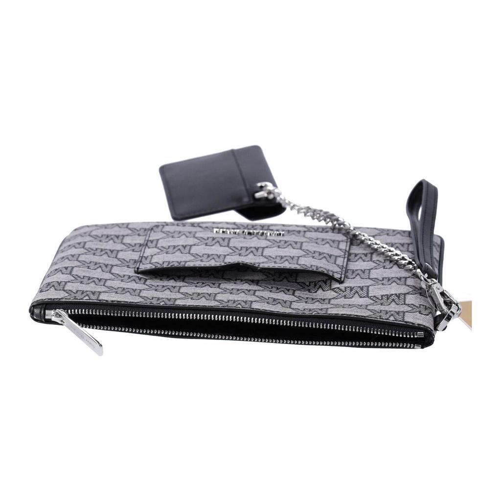 Michael Kors Mk Jet Set Item Классический Кошелек-Клатч на Молнии с Логотипом-Монограммой Большой Женские кошельки Черный 35F3STTW9R-001