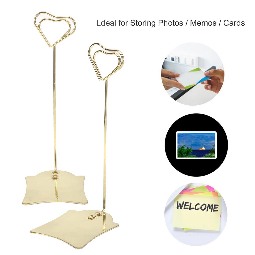 2Pcs Table Number Holder Multipurpose Name Card Clips for Wedding Party