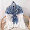 90CM Four Seasons Square Large Square Scarf Luxury Decorative Shirt Professional Headscarf Hairband Sunscreen Headscarf