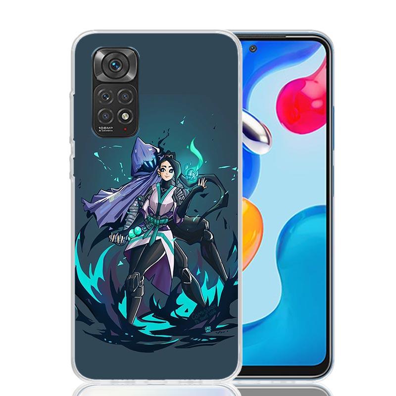 Valorant Sage Phone Case For Xiaomi Redmi Note 15 14 13 12S 12 Pro Plus 11S 11E 11 11T 10S 10 Art Soft Pattern Cover Redmi Note