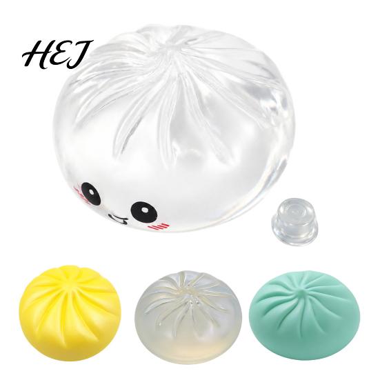 Empty Ball Skin with Stopper DIY Dumpling Squeeze Toy Skin, Fillable Office Desk Stress Toys Stopper, Anxiety Relief Simulated Bun Making Supplies