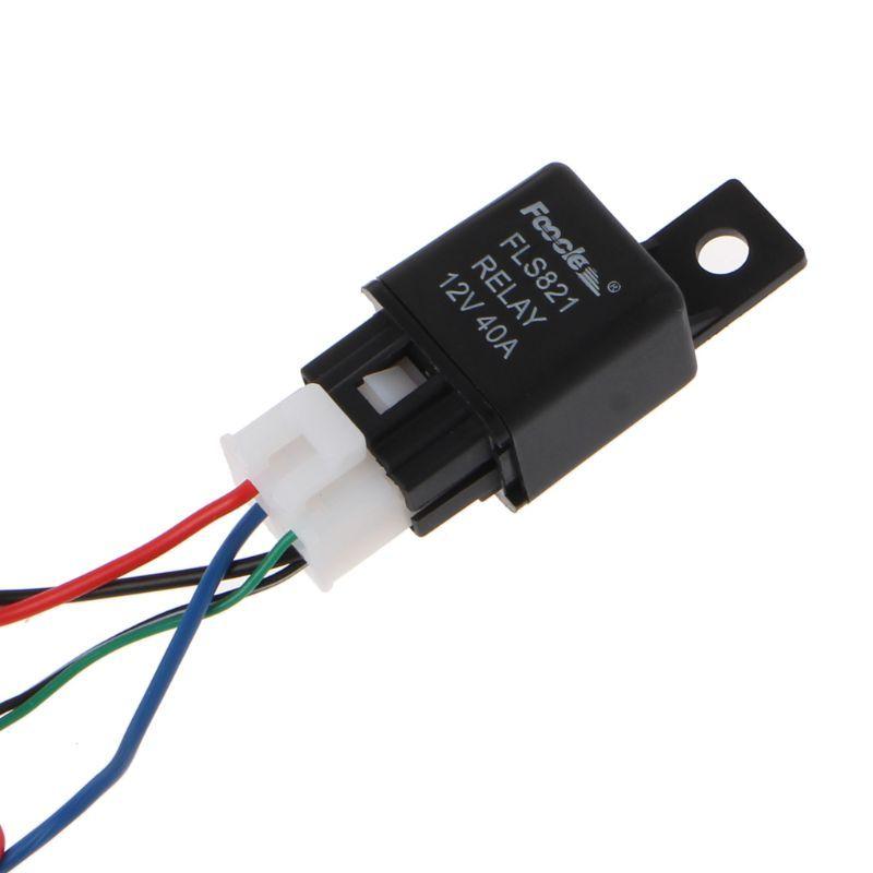 Universal 12V 40A Relay Wiring Harness With On/Off Switch Kit For Car LED Fog Light M77