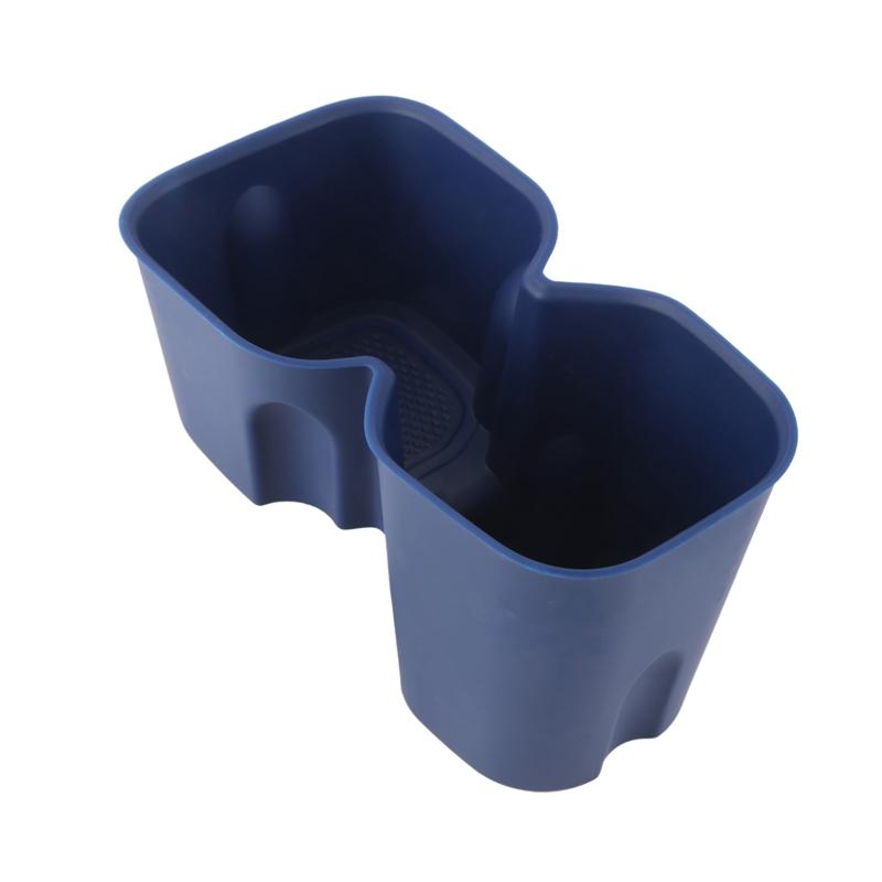 Navy Blue Car Water Cup Holder Storage Box Anti-Slip Fixed Beverage Holder For BYD Dolphin Mini / For BYD Seagull Replacement