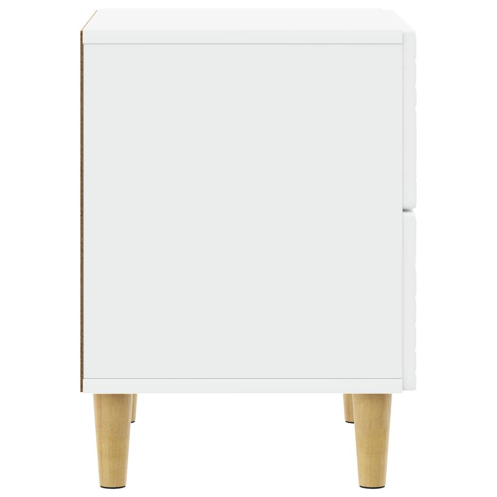 Nightstand Set of 2 White 43 x 34.5 x 48 cm Engineered Wood