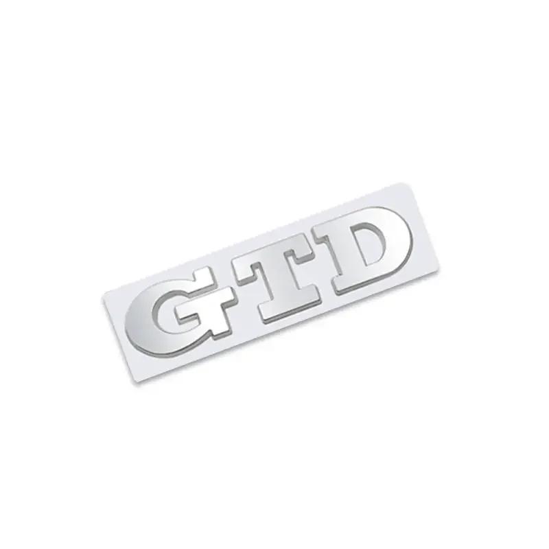 BSH1 For VOLKSWAGEN VW GTI 3D Metal GTD Logo Car Rear Trunk Badge Sticker Front Grill Emblem For VW Polo Golf 4 5 6 7 GTD MK4 MK5 MK6 in2