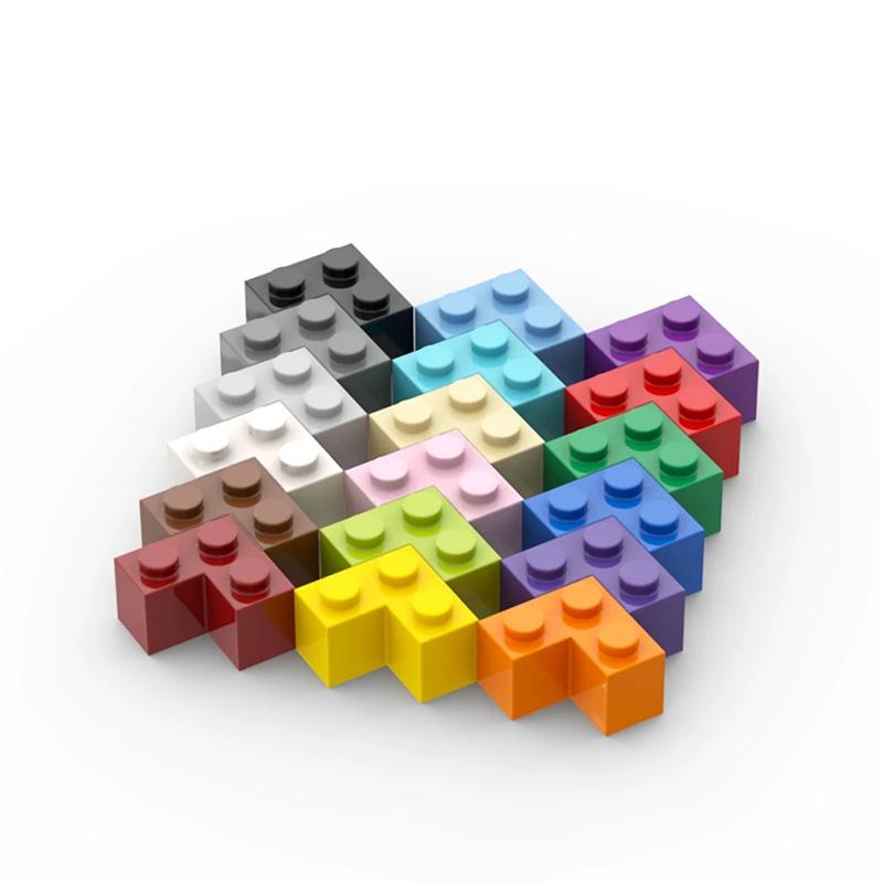 80 ШТ. УГОЛКИ-КИРПИЧИКИ 1x2x2 Совместимые 2357 Самоблокирующиеся Кирпичики Строительные Блоки Игрушки Аксессуары